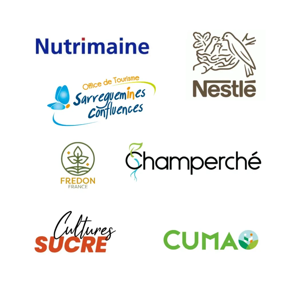 Logos des clients accompagnés par Co&Sens sur des projets en ressources humaines