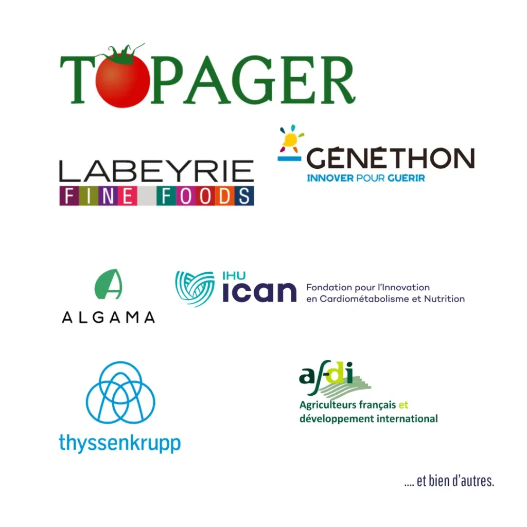 Logos des clients accompagnés par Co&Sens sur des projets RH