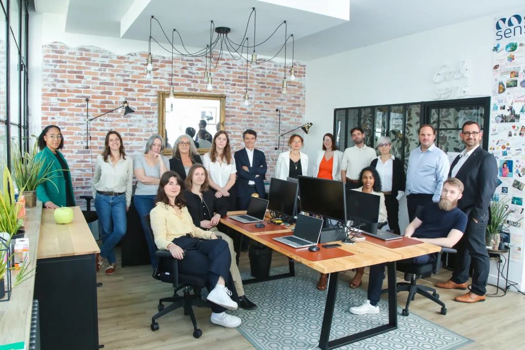 Photo de l'équipe de Co&Sens au complet