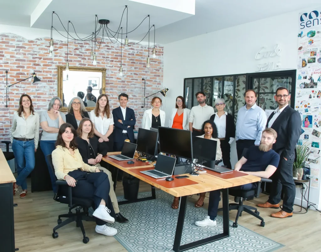 Photo de l'équipe de Co&Sens au complet